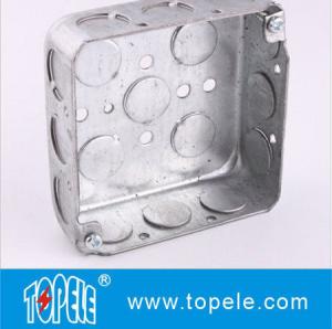 Quality TOPELE 52151 / 52161 / 52171 Galvanized Steel Square Electrical Outlet Box wholesale