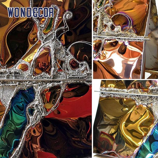 Abstract Metal Wall Art Sculpture Home Decoration Customized Stainless Steel