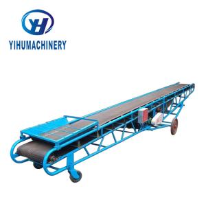 China Continuous Conveying Flexible Belt Conveyor Rubber Steel Simple Structure on sale