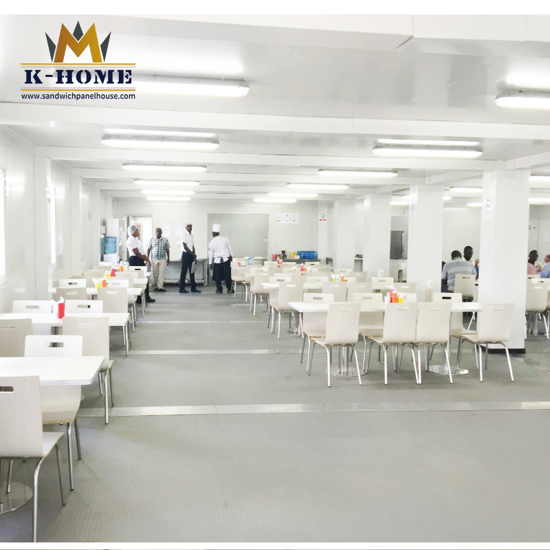 Basic Accommodation Construction Site Container Canteens For Worker