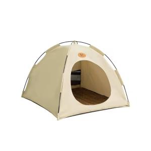 Quality Detachable Canvas Pet Beds Animals Bed Tent Camping Dog Tent House Kennel wholesale
