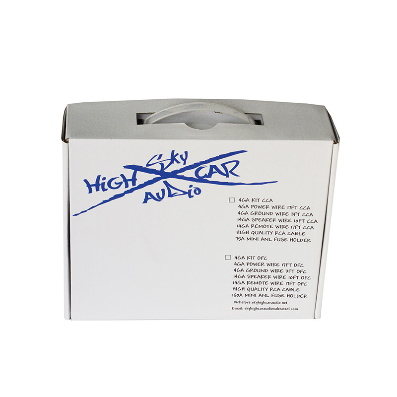 Dustproof Kraft Embossing Corrugated Gift Box With Handle Lightweight