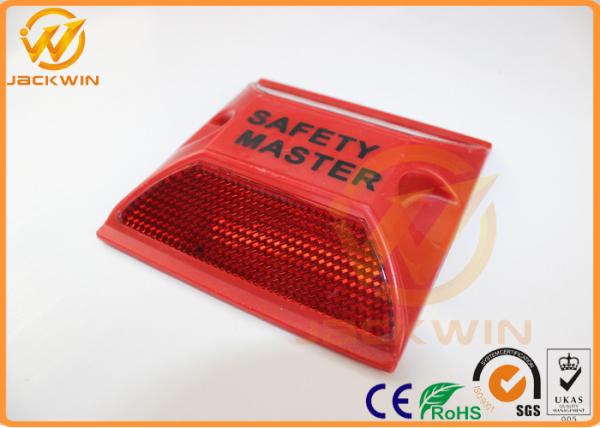 Fluorescent Powder Square Double Side Cat Eyes Road Reflectors Roadside