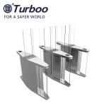 Elegant Optical Pedestrian Turnstile Barrier Gate High Speed SUS304
