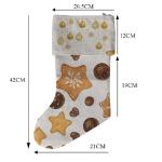 Cuffed Linen Sublimation Blank Christmas Stockings 45*22cm With Personalization