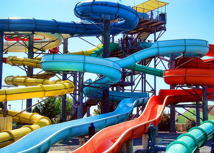 1 Rider / Time Combination Pool Fiberglass Water Slide