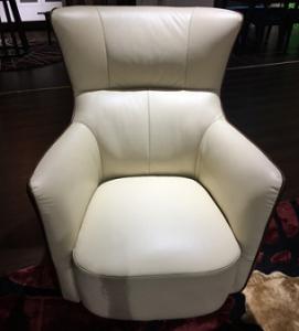 Quality Genuine Living Spaces Leather Sofa Rotating Chair Metal Legs Solid Wood Frame wholesale