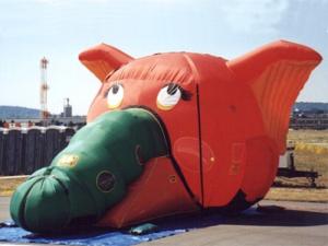 Quality Outdoor Inflatable Elephent Tunnel Game For Children Park Games wholesale