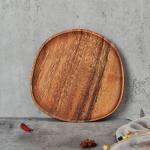 Solid Wood Plate Utensils Eco-Friendly Serving Trays for Superior Dining