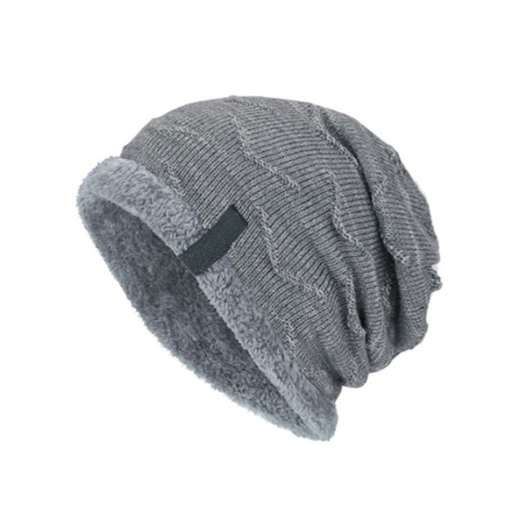 Slouch Wool Fleece Fur Knit Beanie Hats Foldable Unisex Outdoor Style