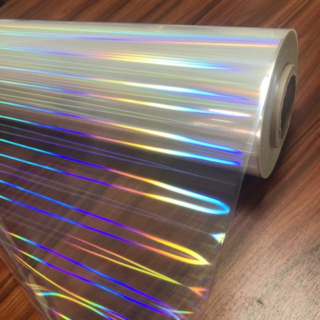 Sample A4 Size Transparent Holographic BOPP Film For Cold Lamination