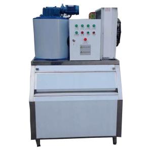 China Commercial Flake Ice Making Machine Ice Flaker 1000kgs / Day For Seafood on sale