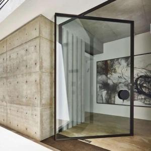 Quality Customized Aluminium Alloy Pivot Entry Door Heavy Duty Glass Revolving Door wholesale