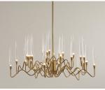 Luxury large gold chandelier Lighting Living Room Led Shop European Candle