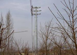 Quality Q345B Steel Lattice Transmission Tower , Galvanized Electrical Steel Pole wholesale