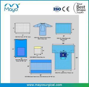 Quality Complex Gown Laparotomy Surgical Pack With Reinforced Gown wholesale