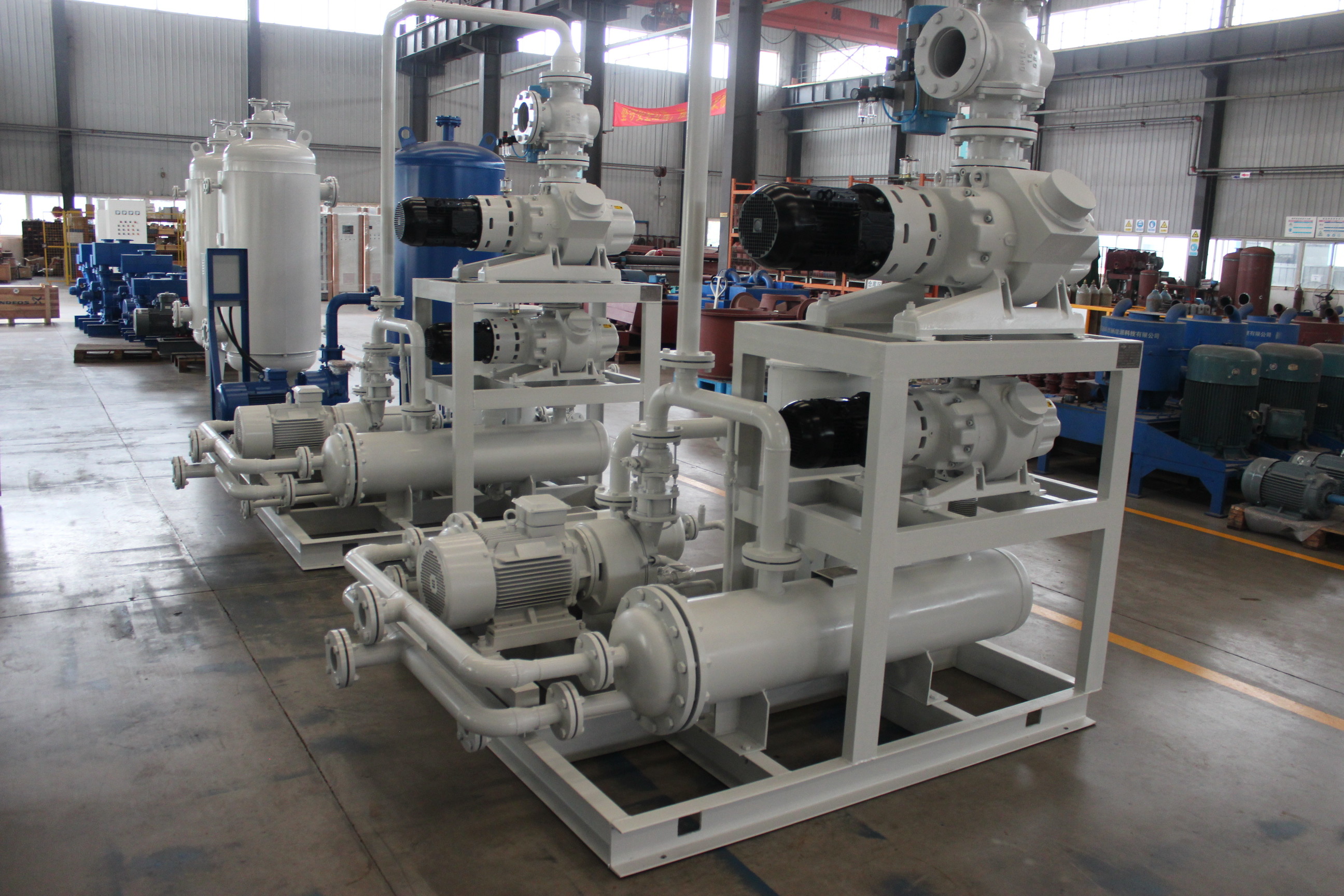 Transformer Drying Vacuum Pump Set 650 Pa Adjustable 2FW4-150-400