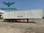 White Box Semi Trailer Cargo 18 Wheeler Container Customized