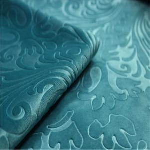 Quality Non Woven Sofa Cloth Fabric , 3d Embossed Suede Fabric For Garment wholesale