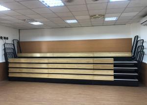 Quality Indoor Wall Fixed Aluminum Stadium Bleachers With Timber Bench Seating wholesale
