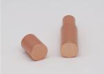 Gold Lip Balm Tubes 3.5g Aluminium Skinny Circle Empty Lipstick Tube