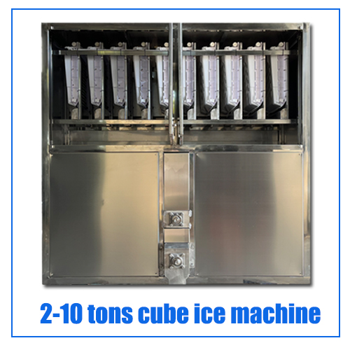 Commercial 1ton Ice Cube Maker Machine Equipped with Demark Danfoss Expansion Valve