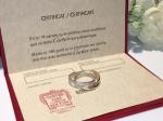 3in1 925 Sterling Silver Rings 18K Gold Micro Zirconia Inlay for Wedding