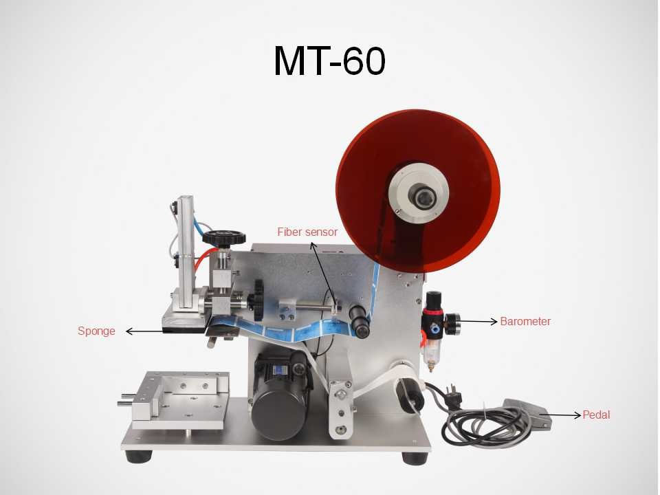 Semi Auto Flat Bottle Labeling Machine 25 - 50 Pcs / Min Electric Driven Type