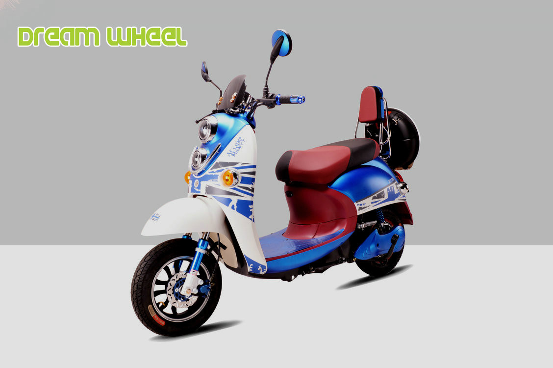 Pedal Assisted Scooter 500W 60V Dc Hub Motor , Two Wheeled Moped Electric Scooter