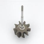 GT35R GTX3582R Turbo Spare Parts Wheel Shaft For 62.35mm X 68mm 9 Blades