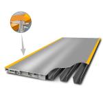 High Accuracy 50ton 3x12m Truck Scale Weighbridge , Public Weigh Scales U Beam