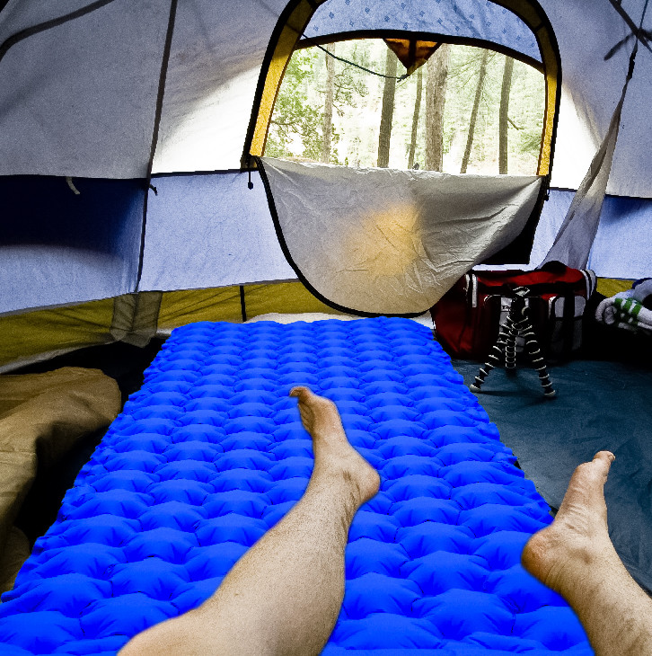 Air Mattress 40D Nylon Inflatable Sleeping Pad