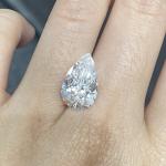 Pear Cut As Grown CVD Lab Grown Diamond 3ct With IGI Certification Factory Sale