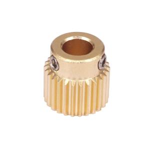 Quality MK8 Brass Extrusion Gear 26/40 Tooth 11*11mm 3D Print Head Extruder wholesale
