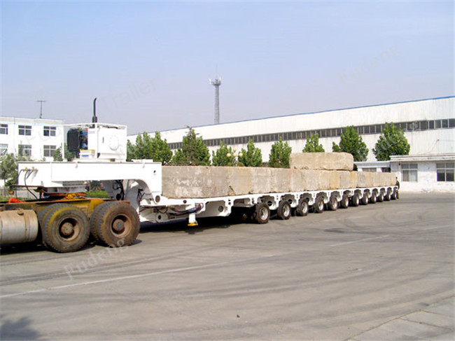 Multi Axles Hydraulic Modular Trailers / Transportation Trailer Heavy Large Beams