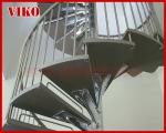 Spiral StaircaseVH40S Tread Beech Aluminum 304 Stainless Ste Baluster Stair