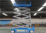 Mini Scissor Lift Equipment AC DC Motor Drive Elevating 8 Meters Height