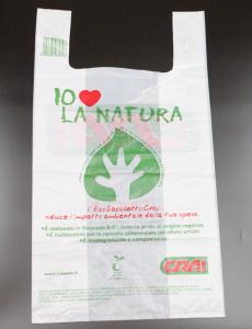 Quality Grocery Supermarket Biodegradable Plastic T Shirt Bag wholesale