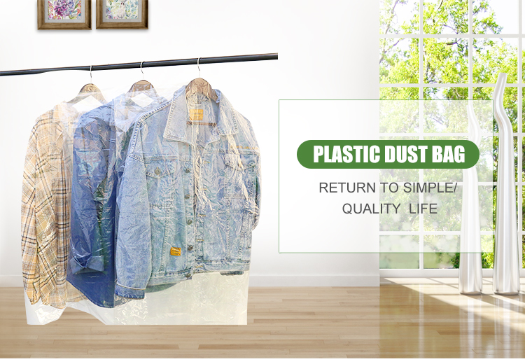 Waterproof Dustproof Plastic Garment Packaging Bags for Suit and Dress Storage OEM
