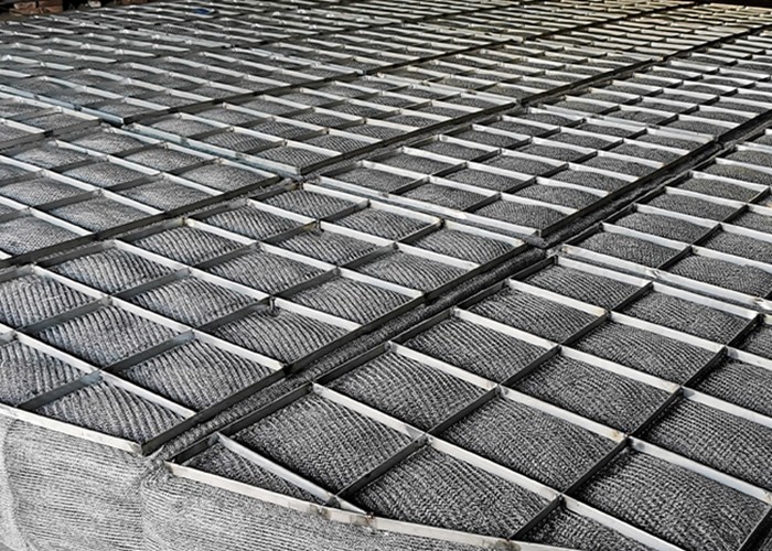 SS321 Diameter 6000mm Demister Pad Cooling Tower Mist Eliminator 150mm Height