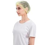 bound seams Disposable Head Cover , 36cm Disposable Mob Cap