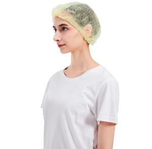 Quality bound seams Disposable Head Cover , 36cm Disposable Mob Cap wholesale