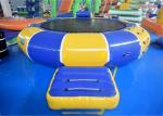 China Inflatable Water Trampoline Water Sport Toys , Inflatable Water Games