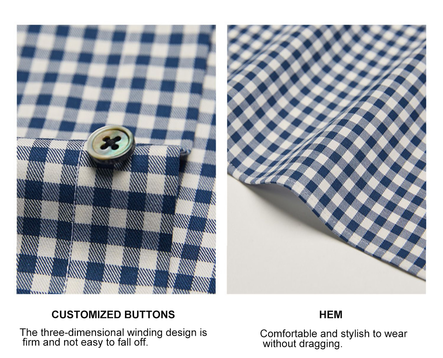 Cotton / Bamboo Fiber Men's Plaid Shirt Japanese Style Casual Slim Long-Sleeved Top