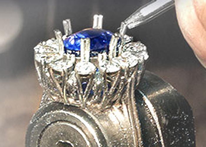 OEM Semi Mount Ring Settings , 0.18ct 1.5mm Natural Diamond Ring