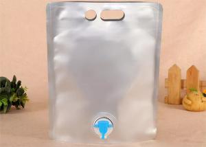 Quality Aluminum Foil Reusable Wine Pouch With Spout /Spigot BOPA PE Materials wholesale
