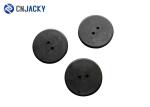 Shockproof Black Color UHF RFID Tag PPS Uhf Laundry Tag Label Diameter 25.5MM