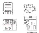 LPUSB2201 Double-deck USB AF 90 Degree DIP