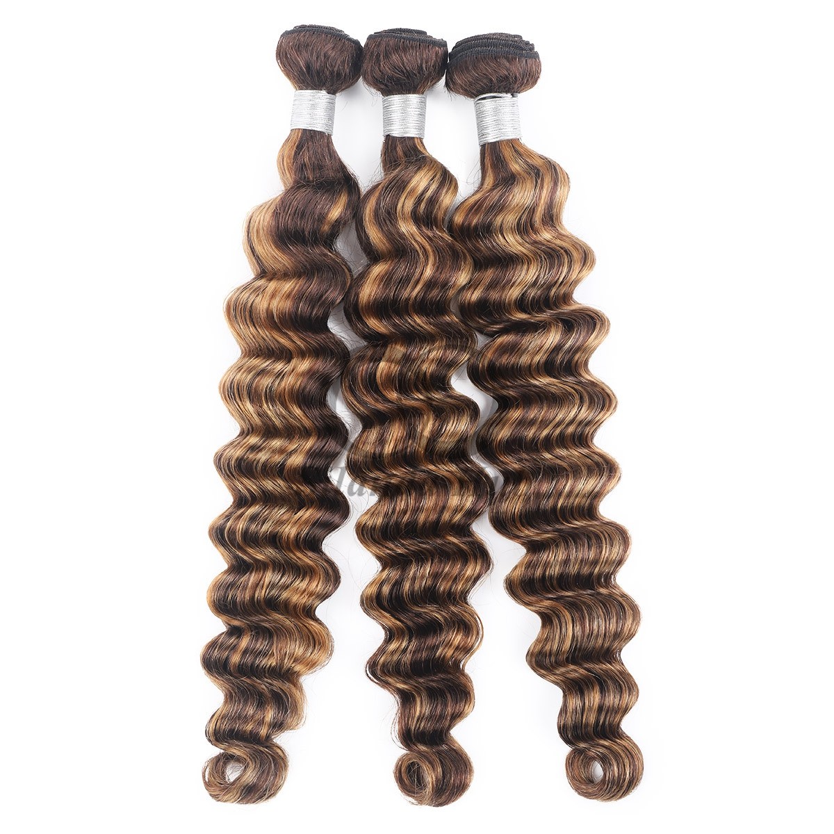 #P4/27 Deep Wave Remy Human Hair Bundles Sew In Weave Bundles Brazilian Bundle Deals