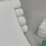 Hotel 100g/Pc White Cotton Face Towel